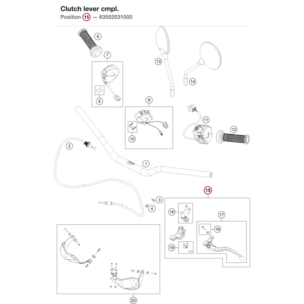 Clutch lever cmpl.