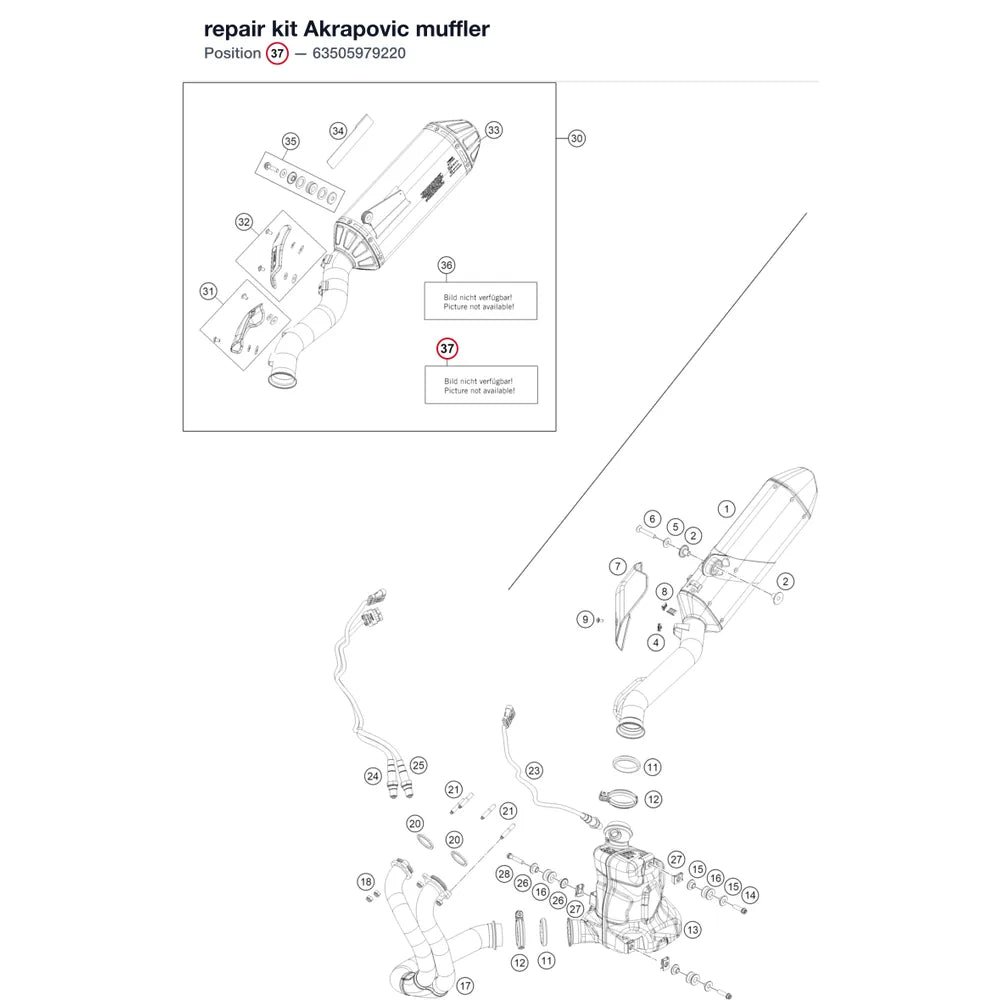 repair kit Akrapovic muffler