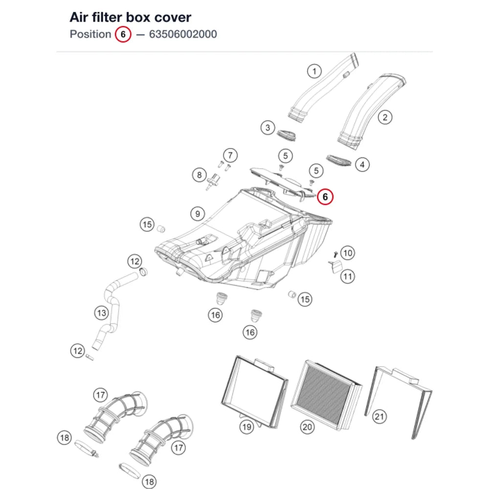 Air filter box cover