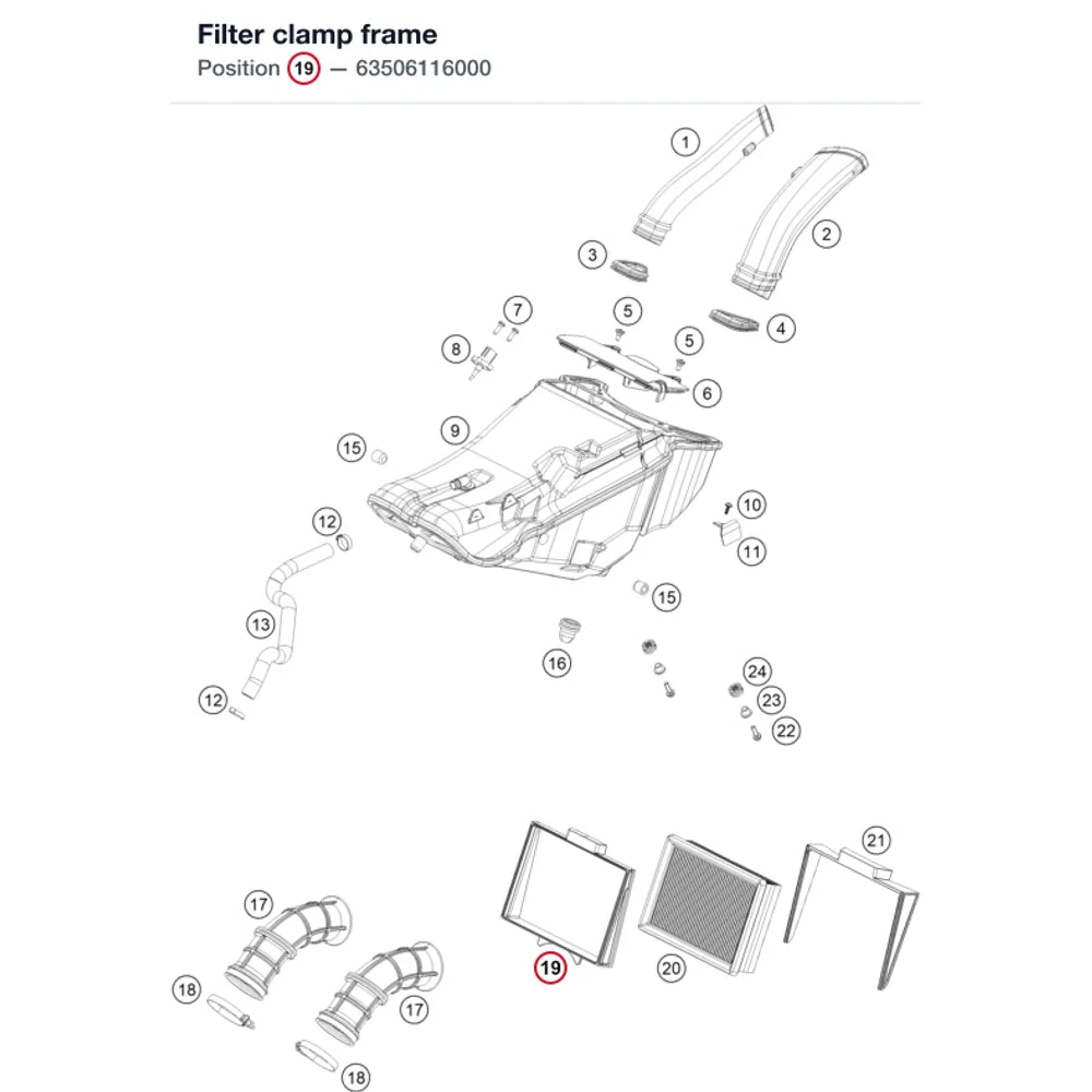 Filter clamp frame