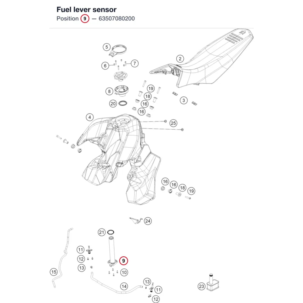 Fuel lever sensor