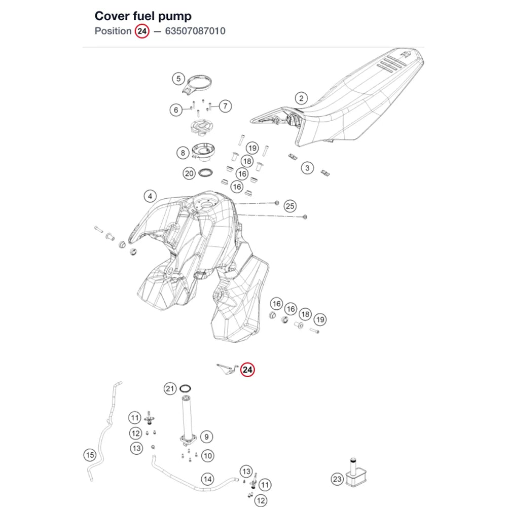 Cover fuel pump