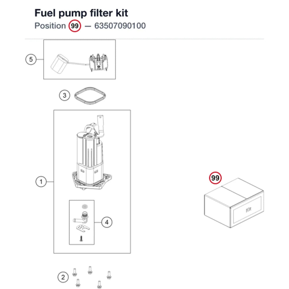 Fuel pump filter kit