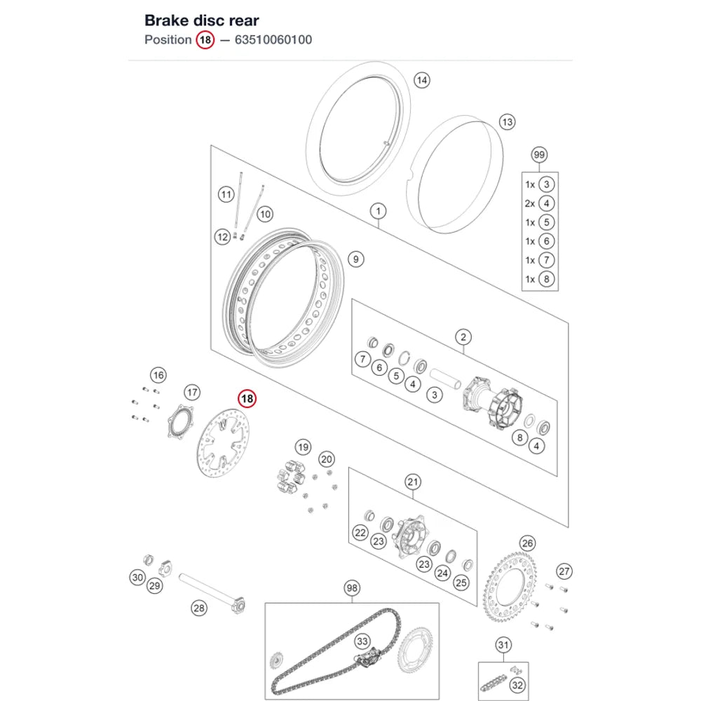 Brake disc rear