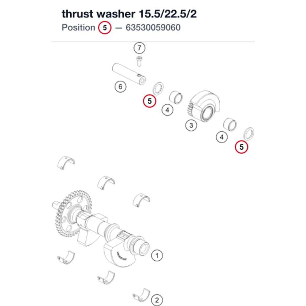 thrust washer 15.5/22.5/2