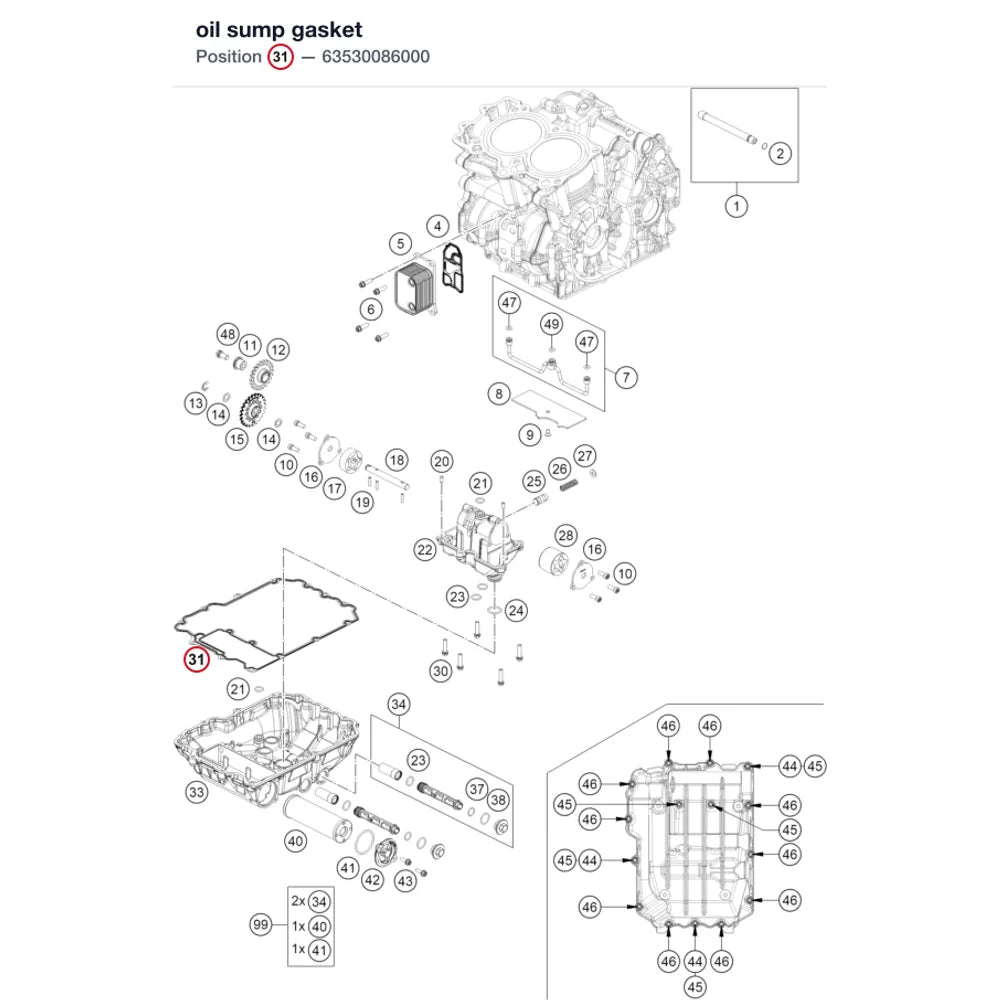 oil sump gasket