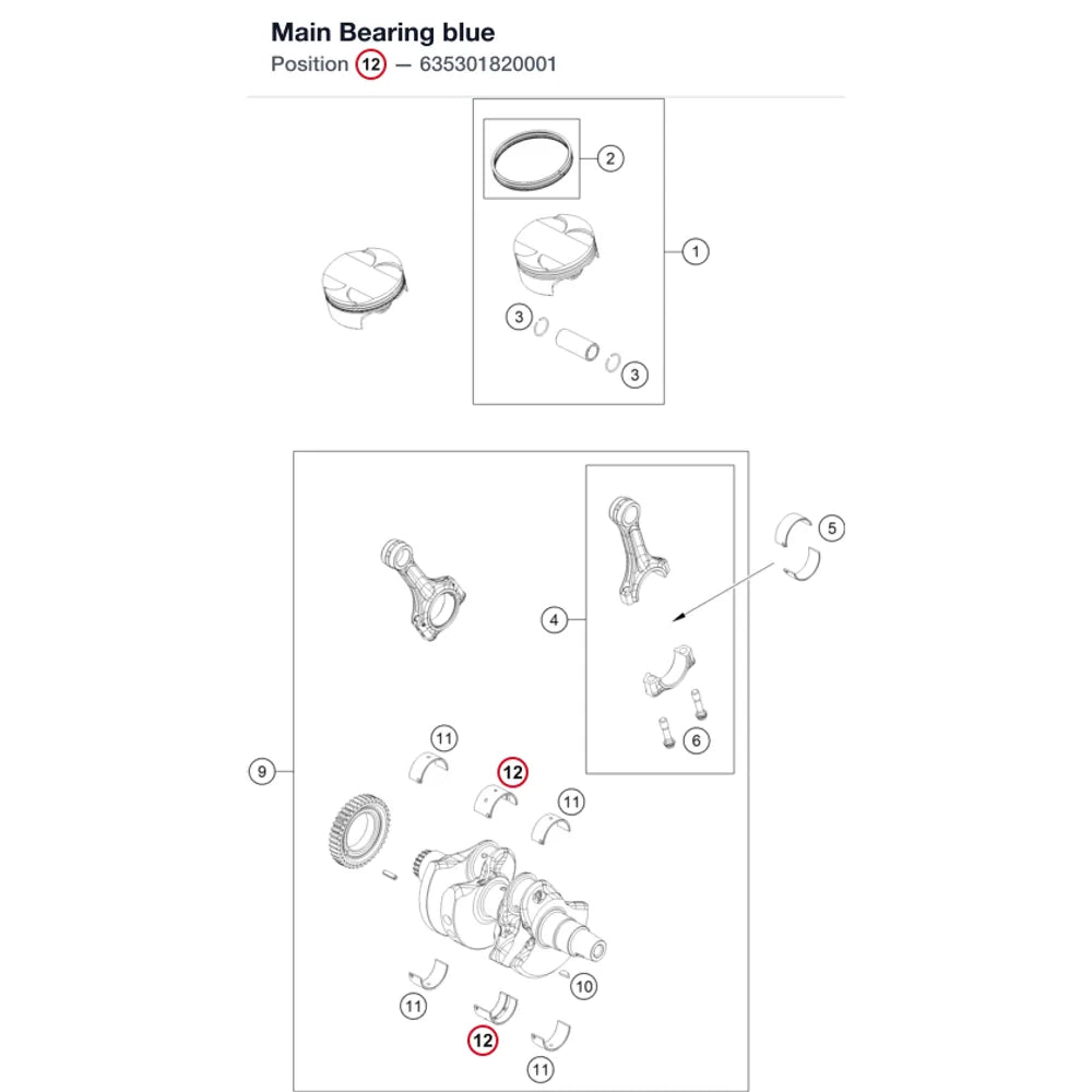 Main Bearing blue