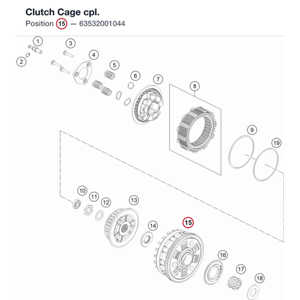 Clutch Cage cpl.