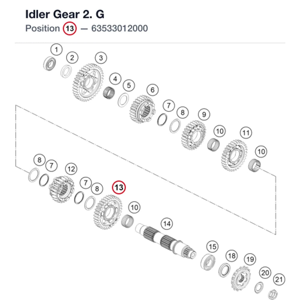 Idler Gear 2. G