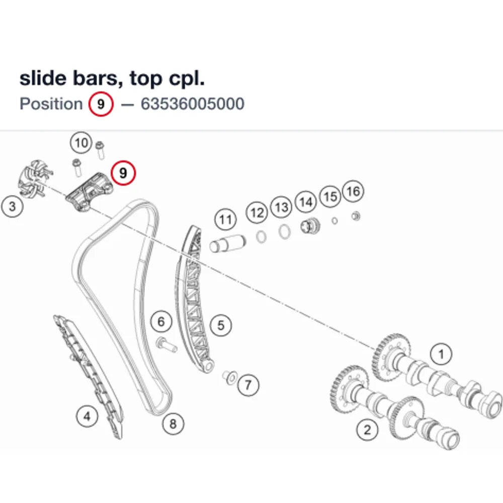 slide bars, top cpl.