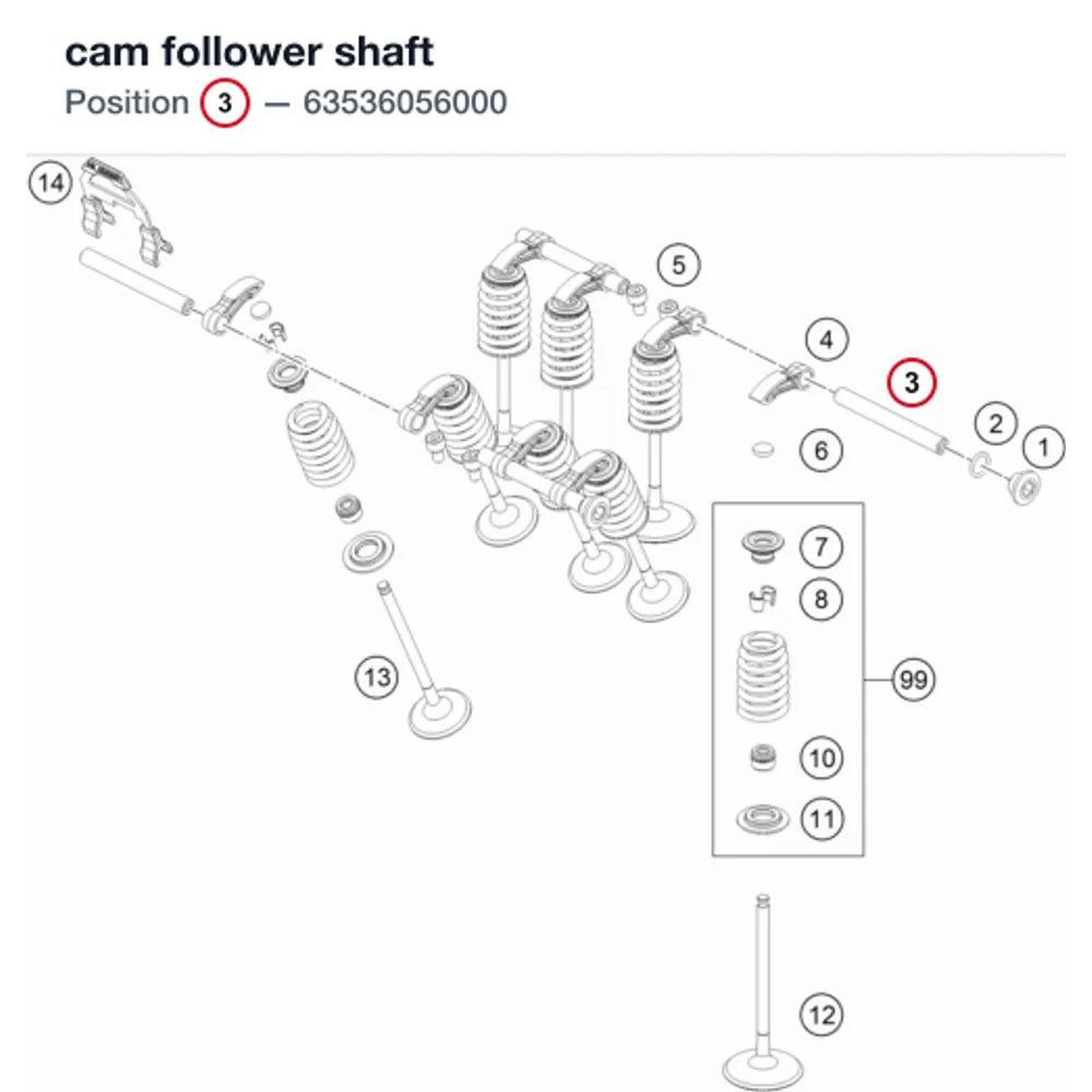 cam follower shaft