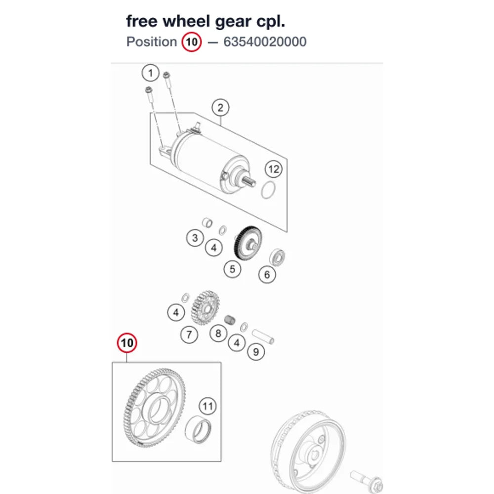 free wheel gear cpl.
