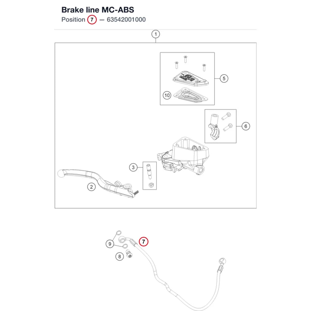 Brake line MC-ABS