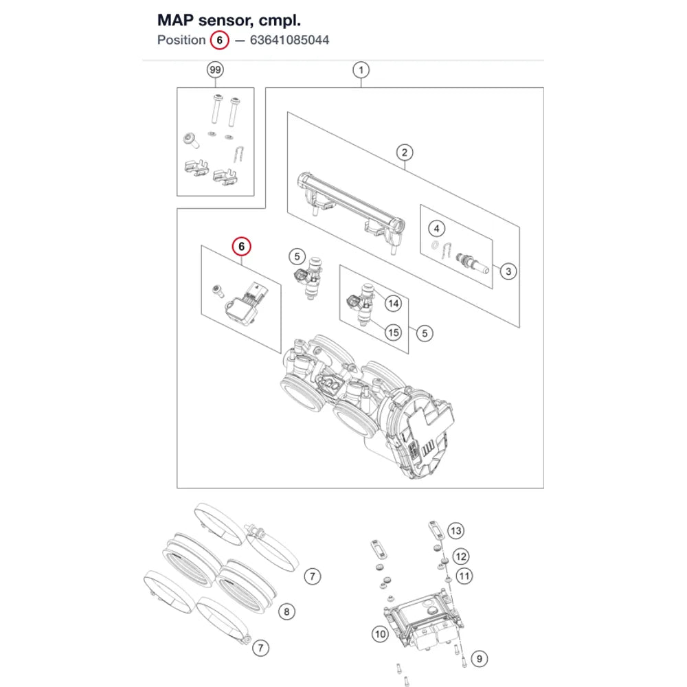 MAP sensor, cmpl.