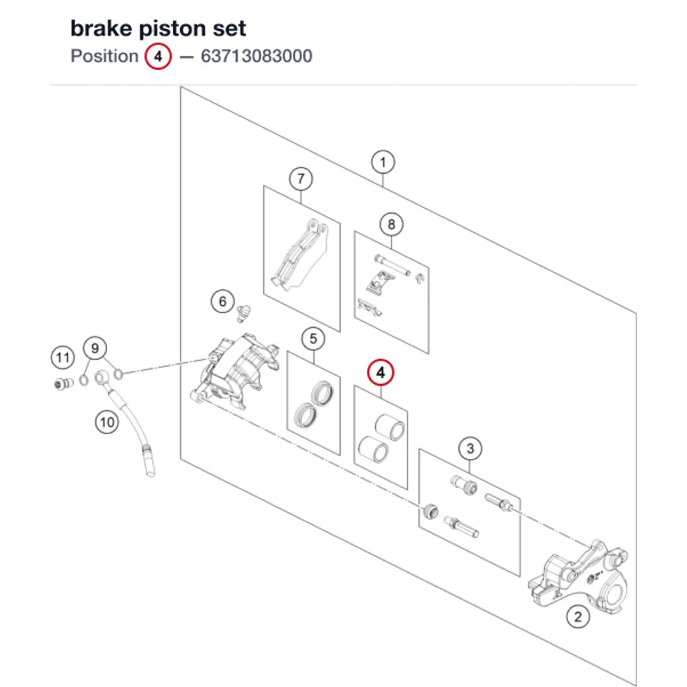 brake piston set