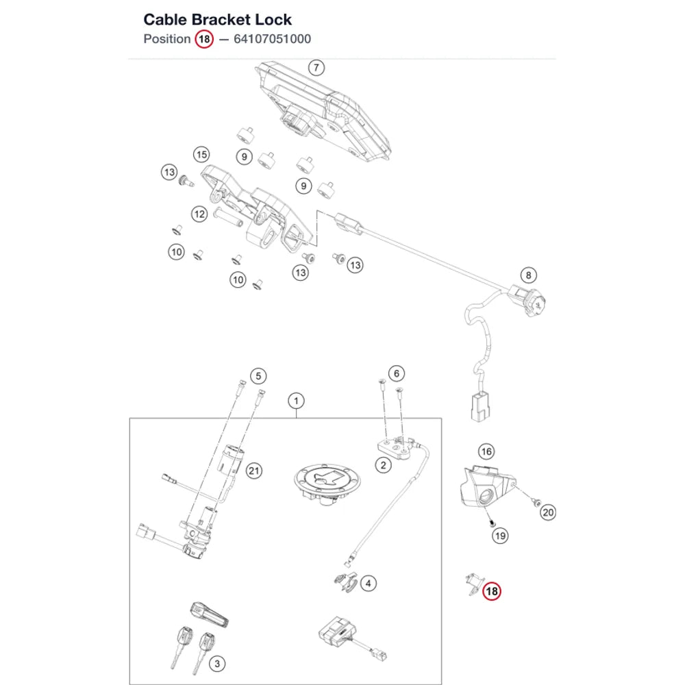 Cable Bracket Lock