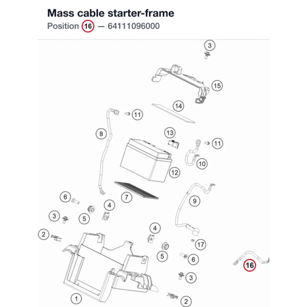 Mass cable starter-frame