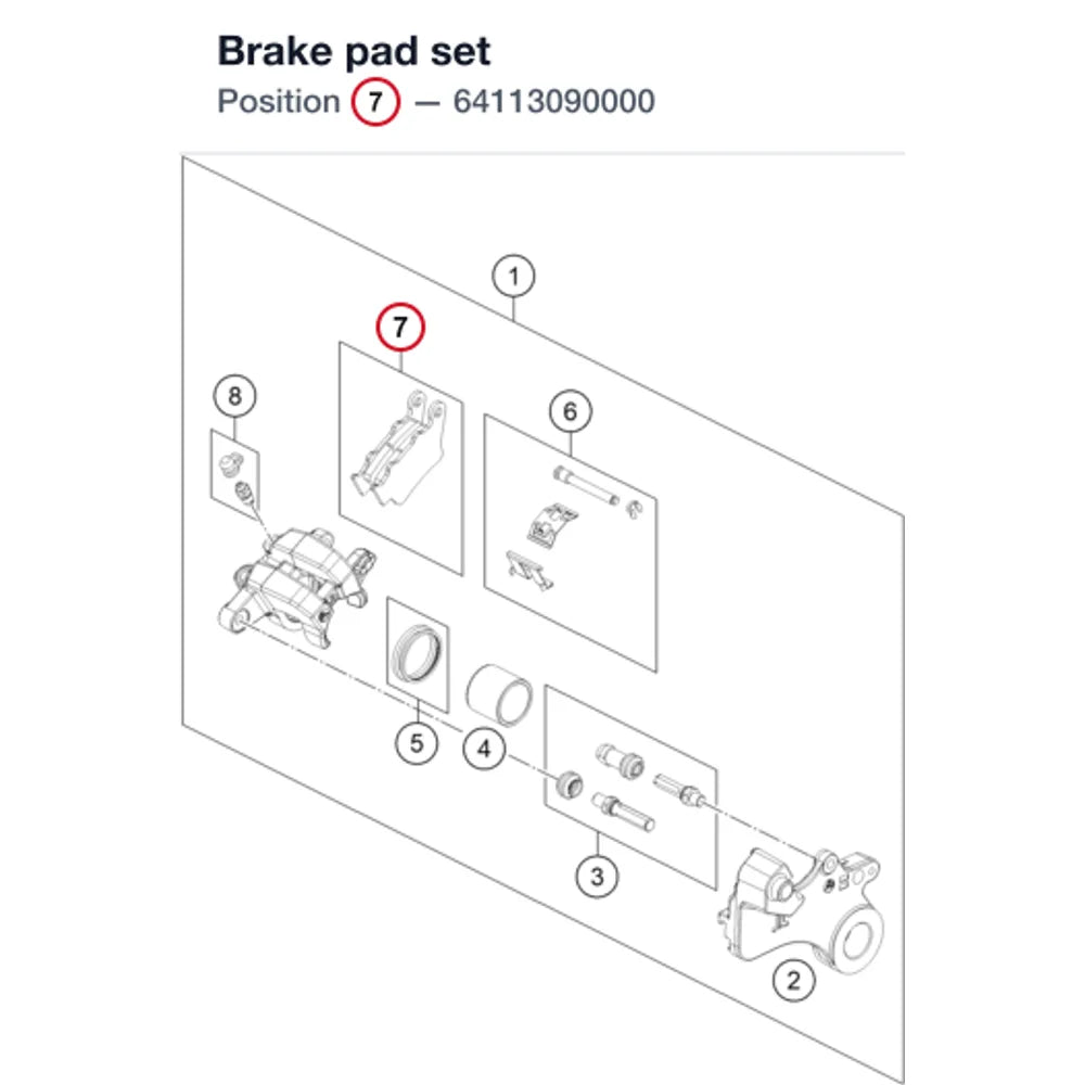 Brake pad set