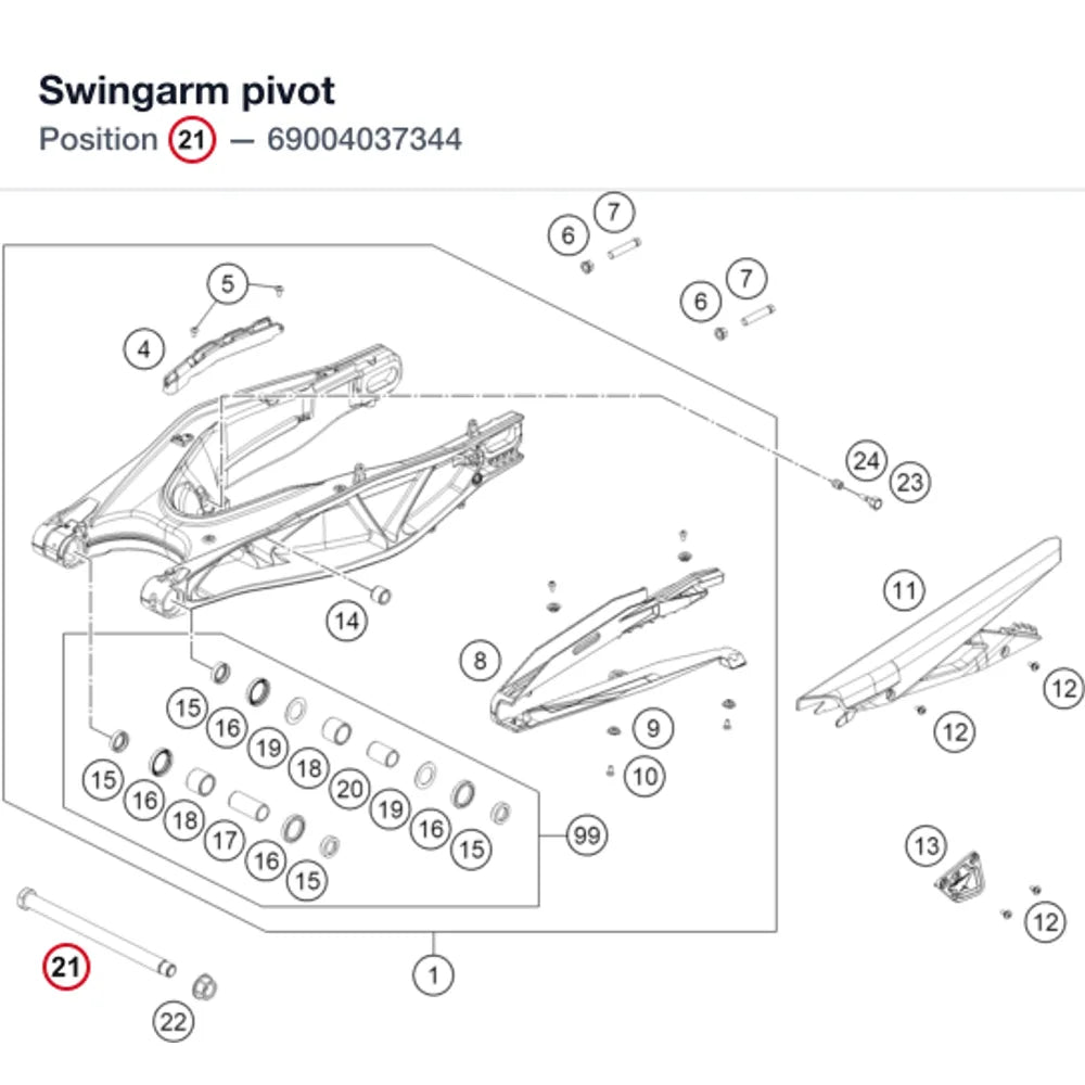 Swingarm pivot
