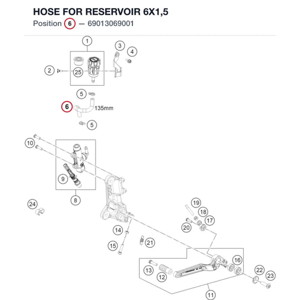 HOSE FOR RESERVOIR 6X1,5