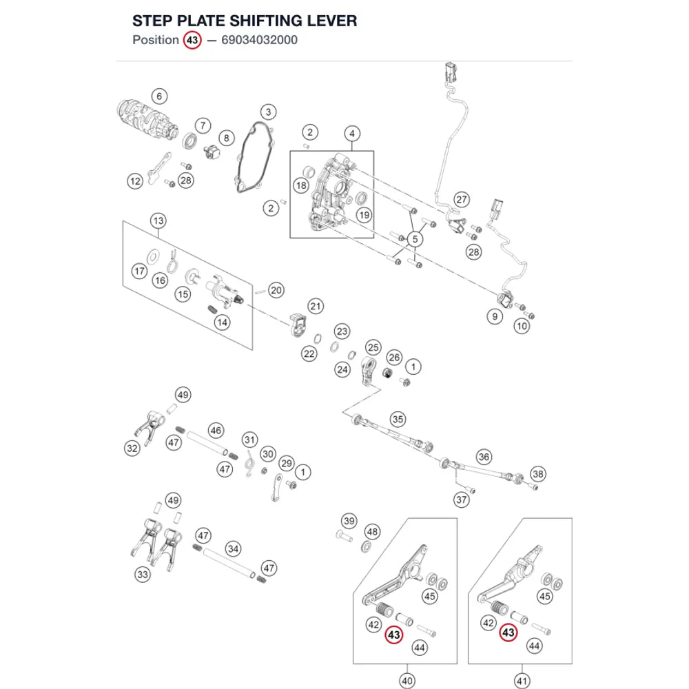 STEP PLATE SHIFTING LEVER