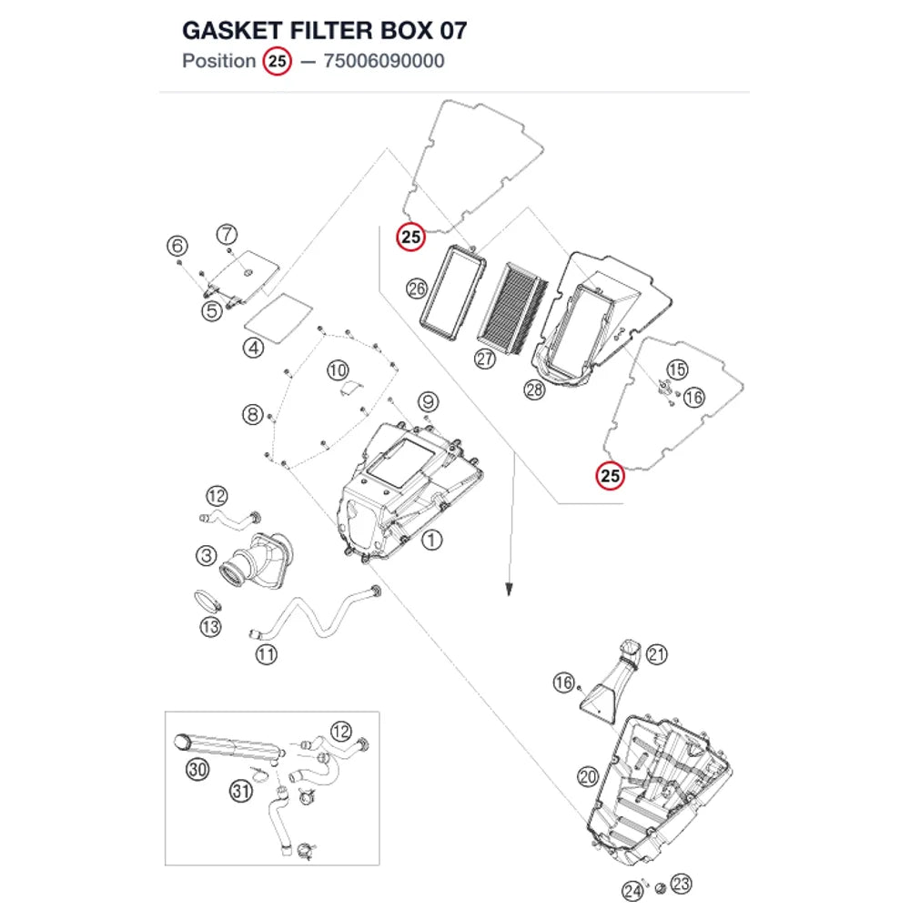 GASKET FILTER BOX           07