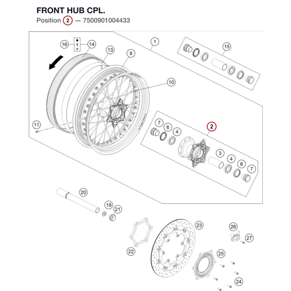 FRONT HUB CPL.