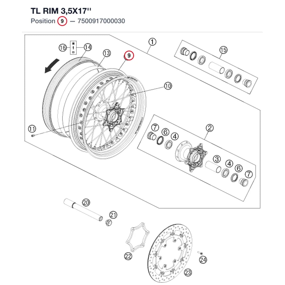 TL RIM 3,5X17''