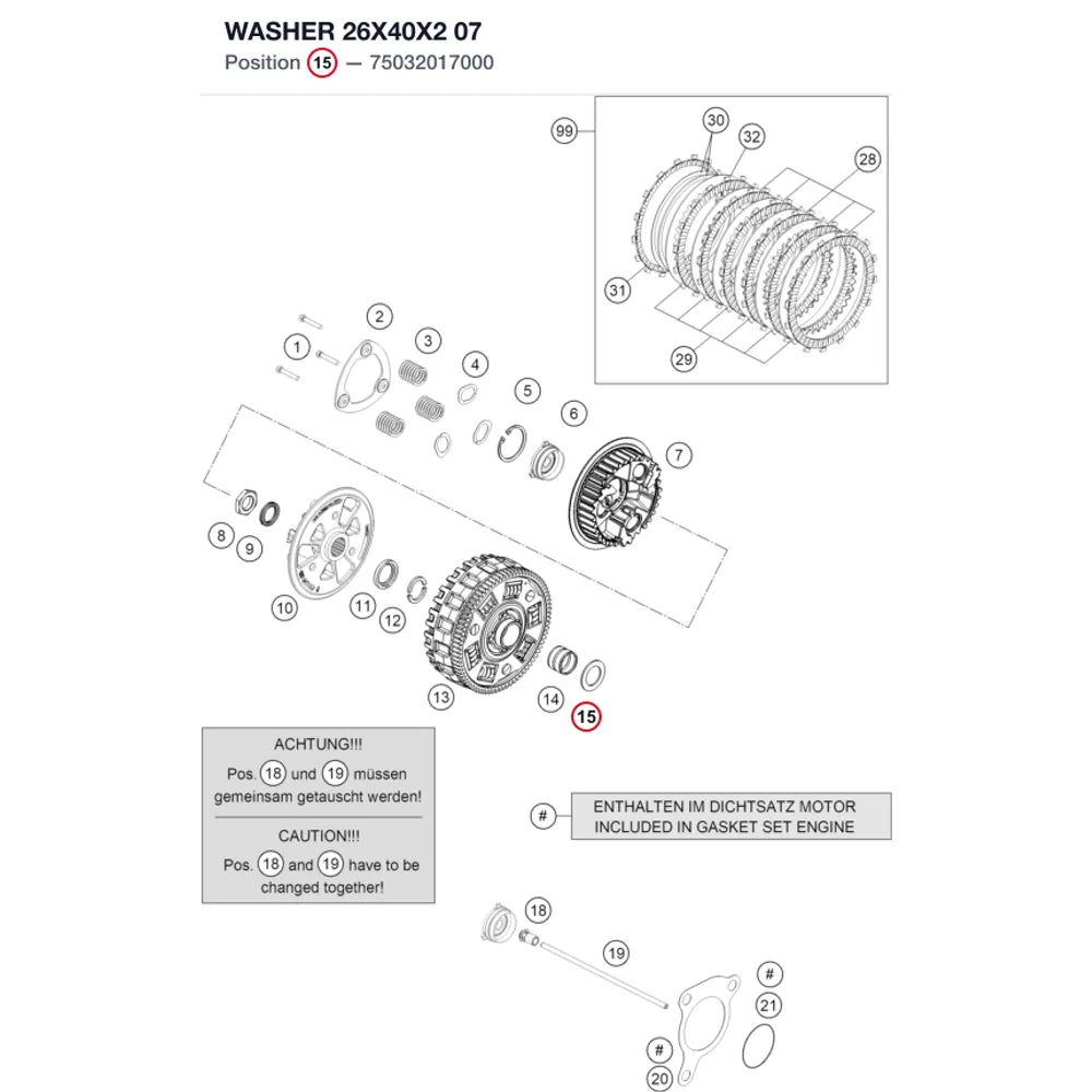 WASHER 26X40X2              07
