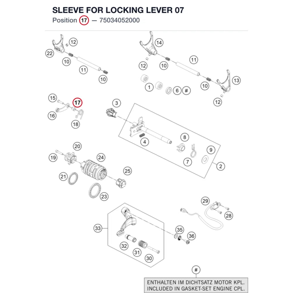 SLEEVE FOR LOCKING LEVER    07