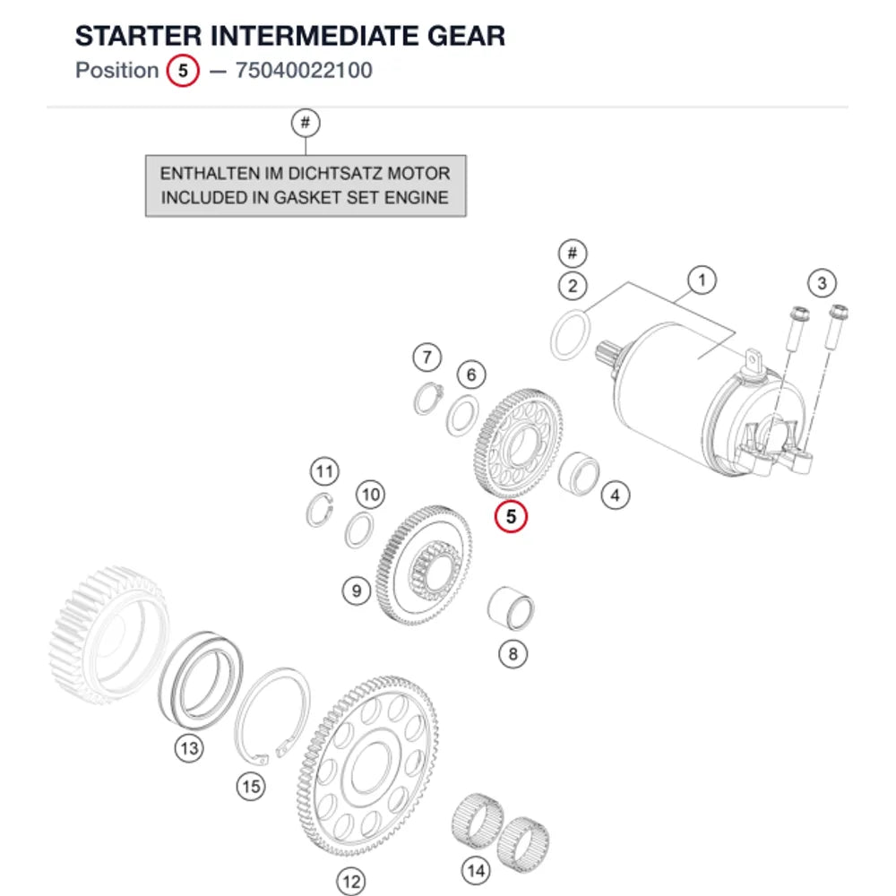 STARTER INTERMEDIATE GEAR