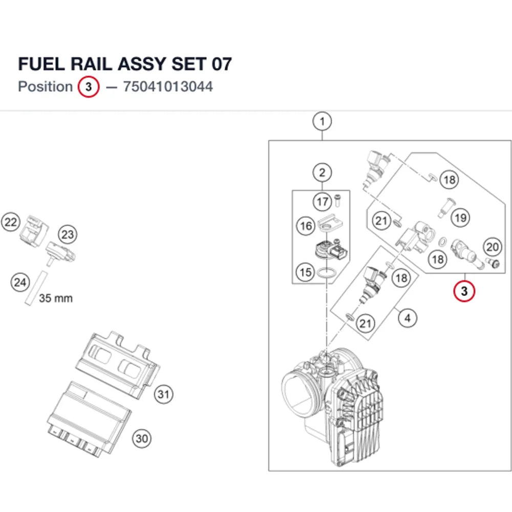 FUEL RAIL ASSY SET          07