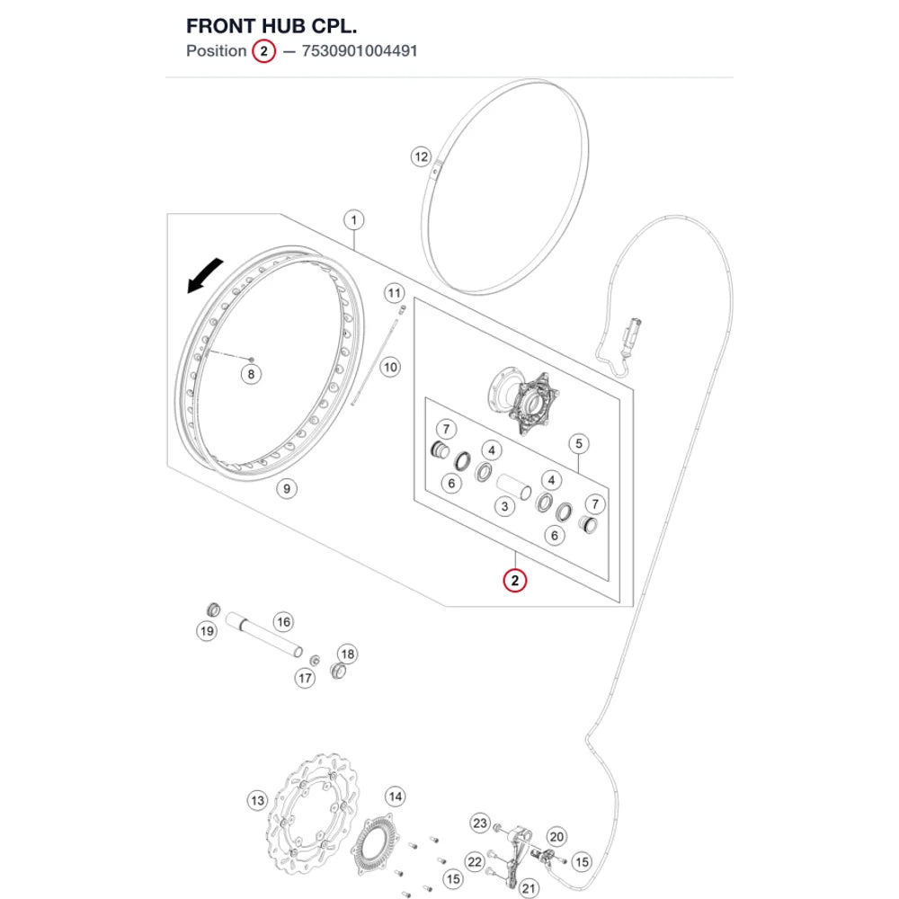 FRONT HUB CPL.