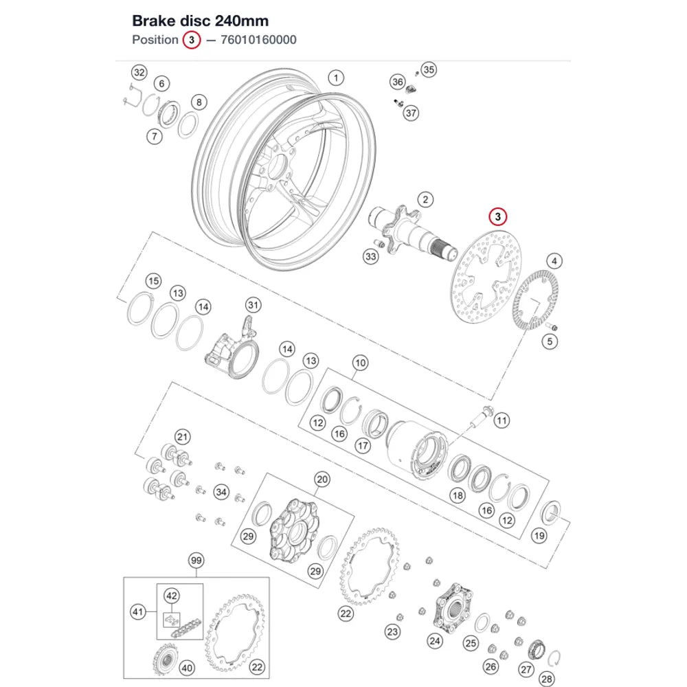Brake disc 240mm