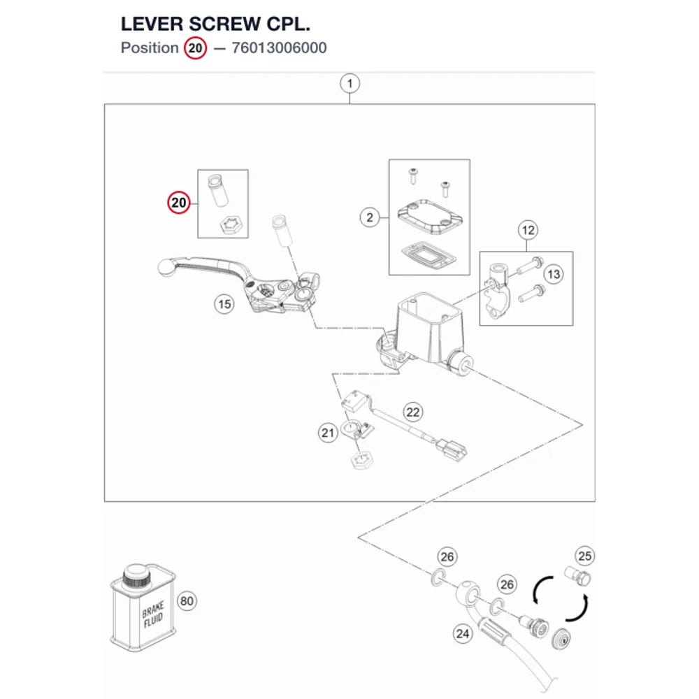 LEVER SCREW CPL.