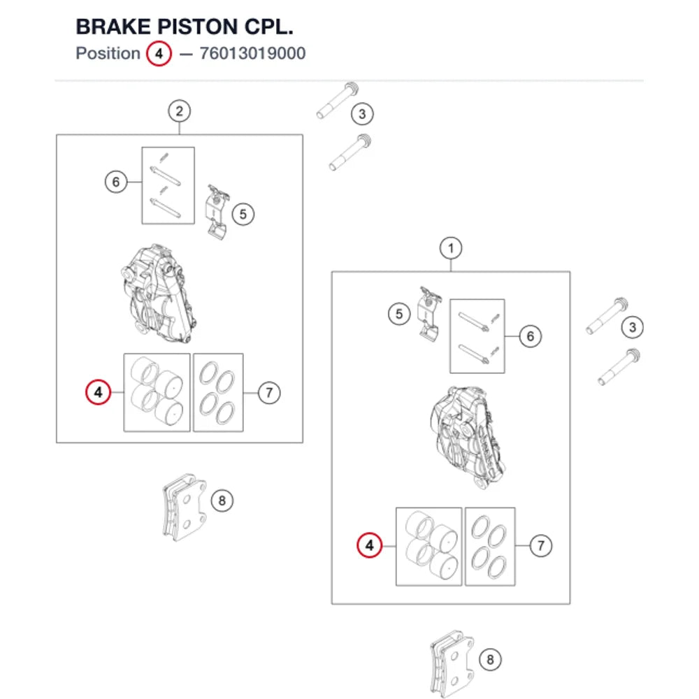 BRAKE PISTON CPL.