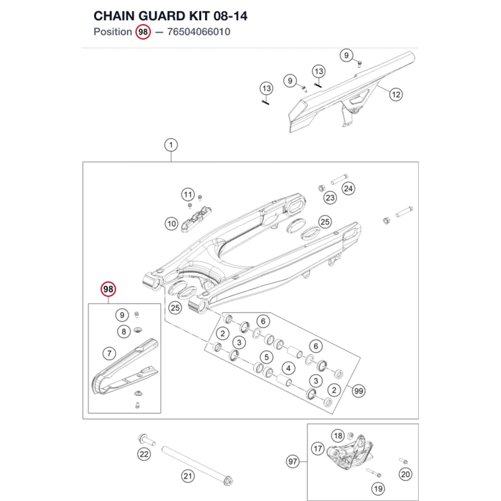 CHAIN GUARD KIT 08-14