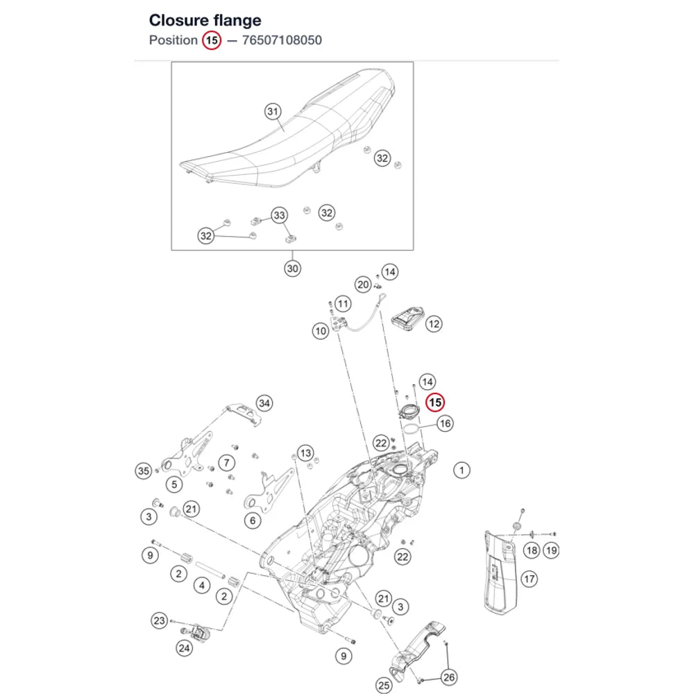 Closure flange