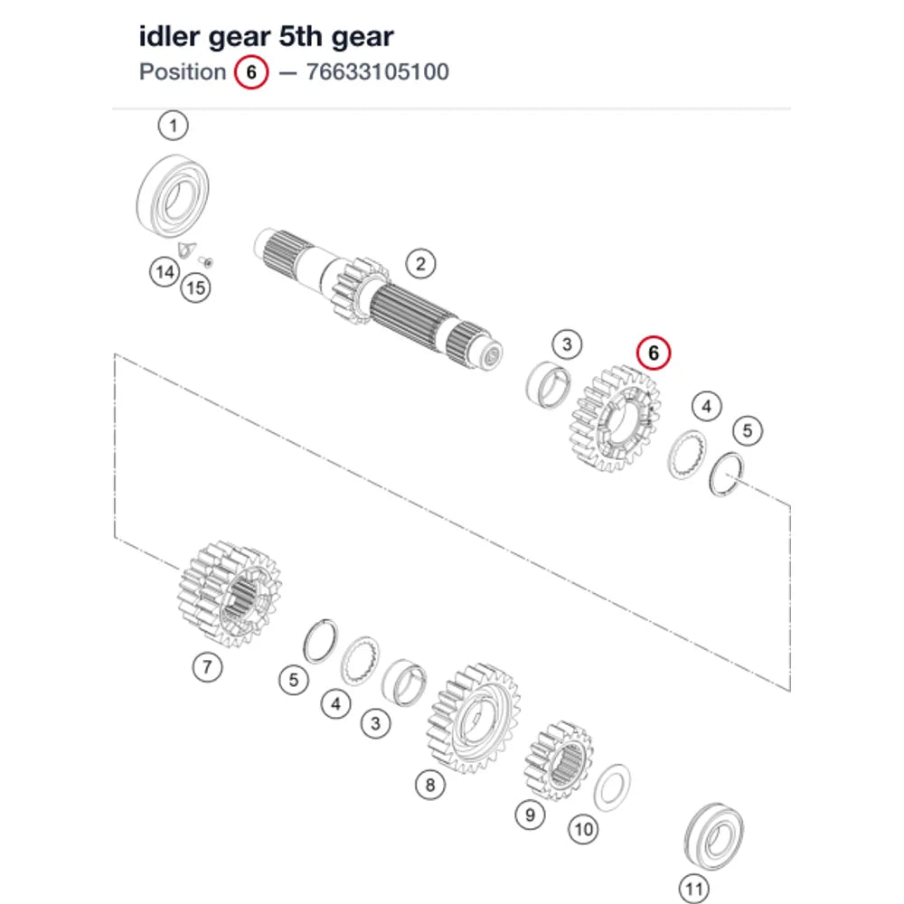 idler gear 5th gear