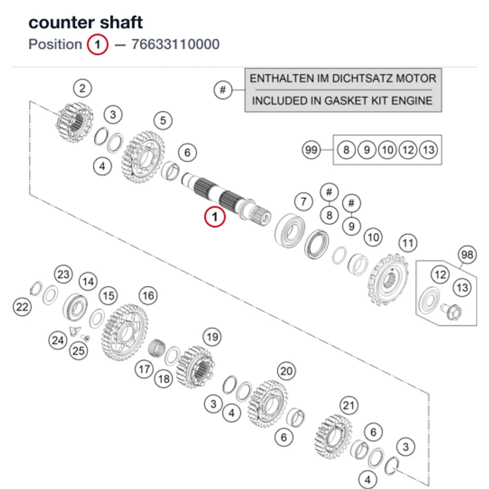 counter shaft