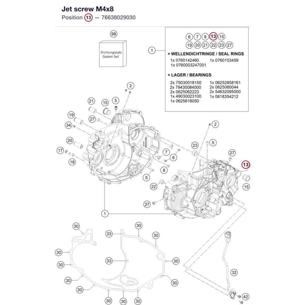 Jet screw M4x8