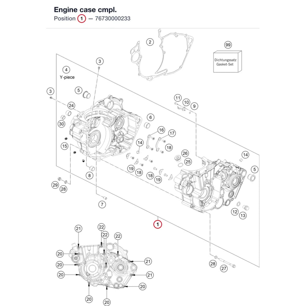 Engine case cmpl.