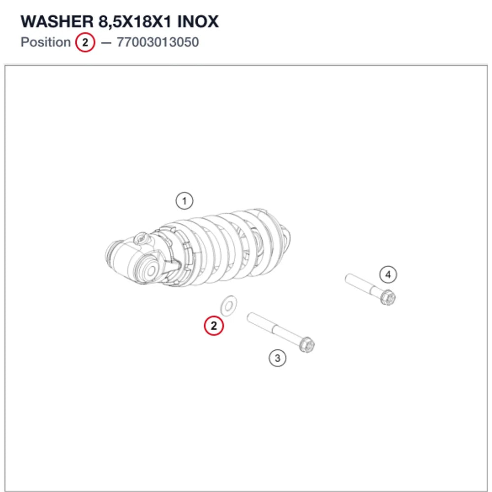 WASHER 8,5X18X1 INOX