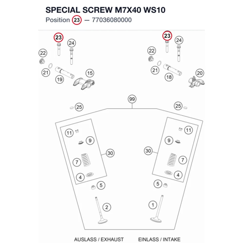 SPECIAL SCREW M7X40 WS10