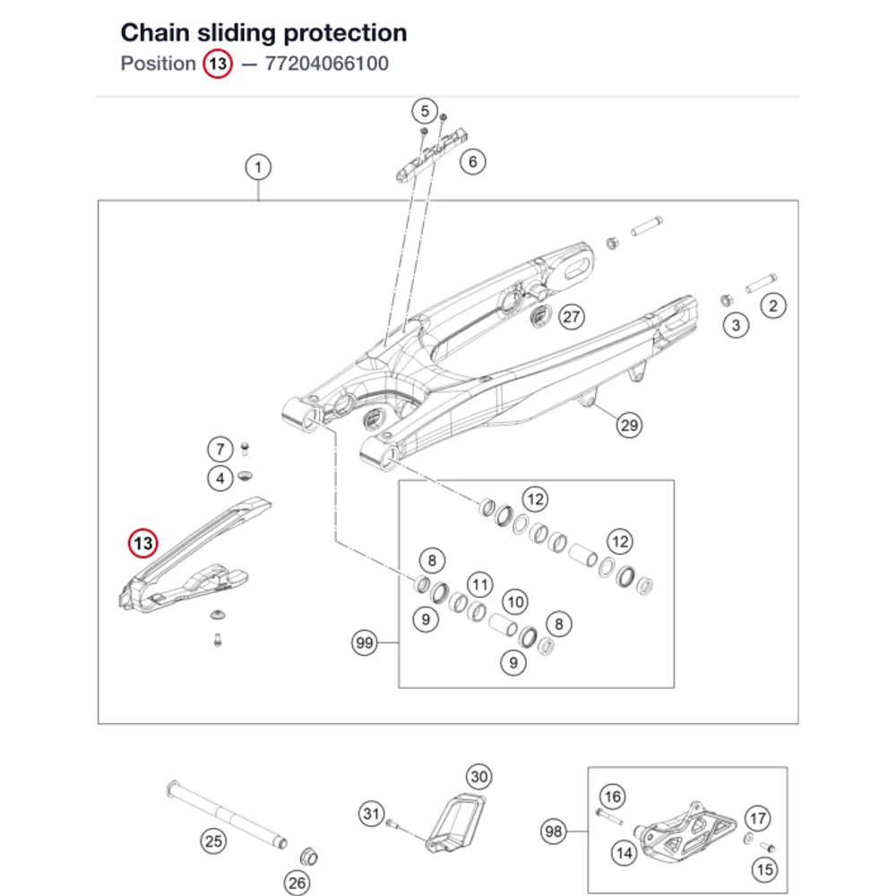 Chain sliding protection