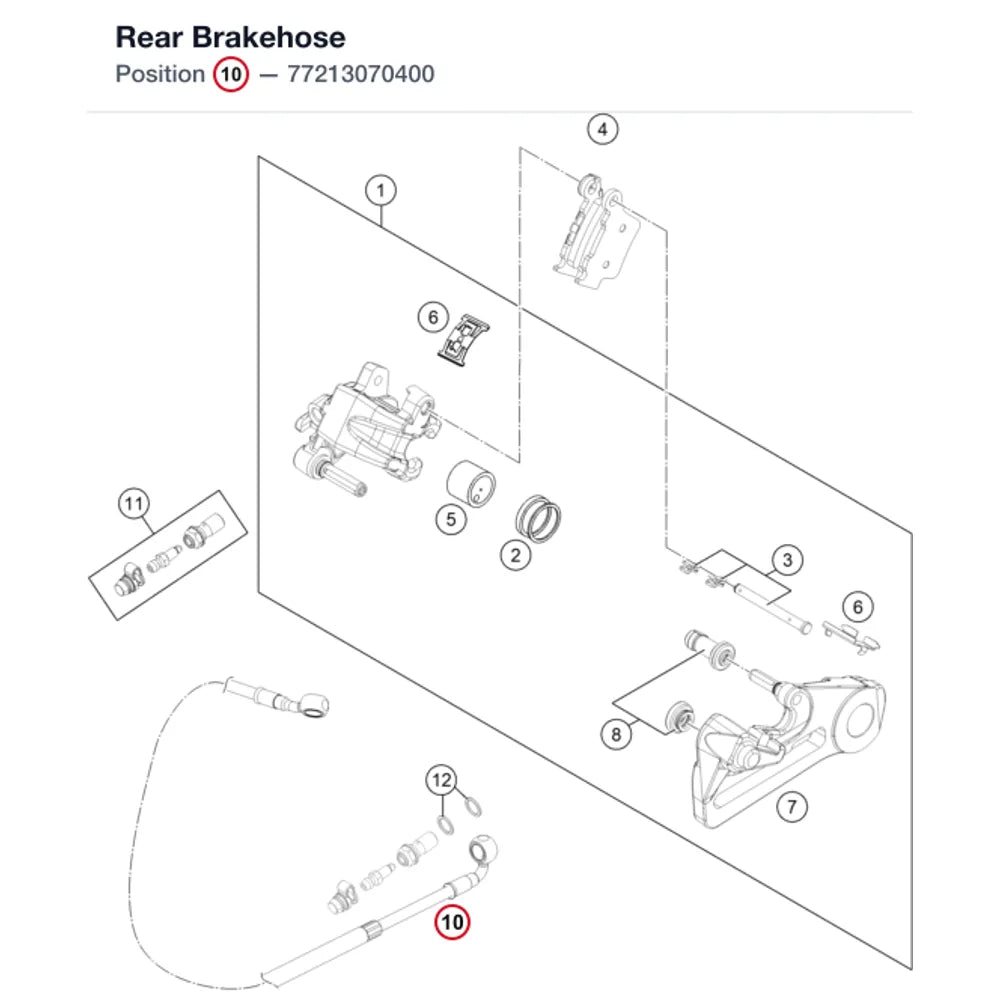 Rear Brakehose