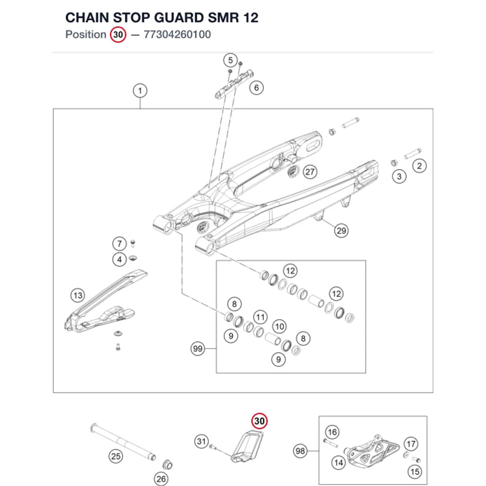 CHAIN STOP GUARD SMR        12