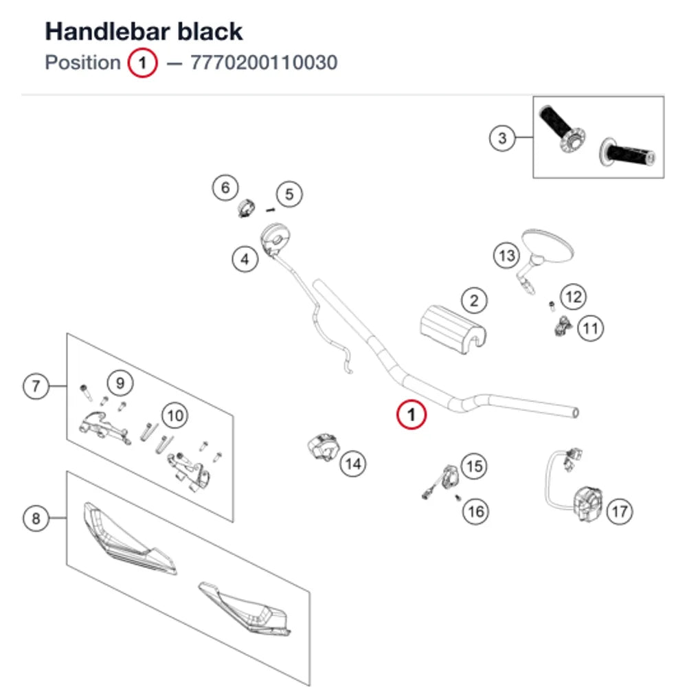 Handlebar black