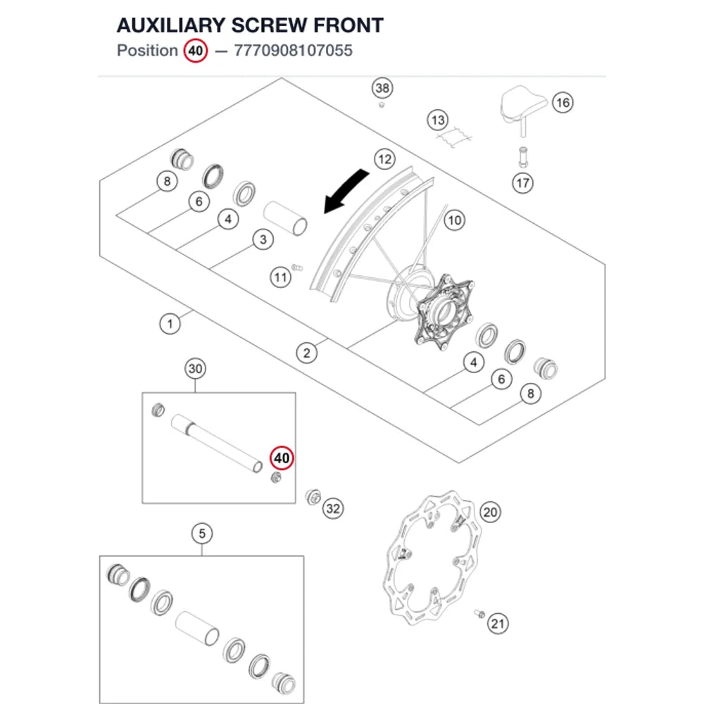 AUXILIARY SCREW FRONT