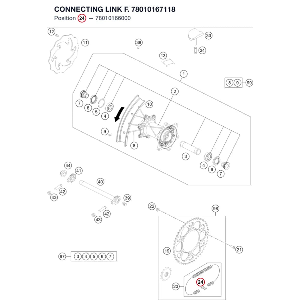 CONNECTING LINK F. 78010167118